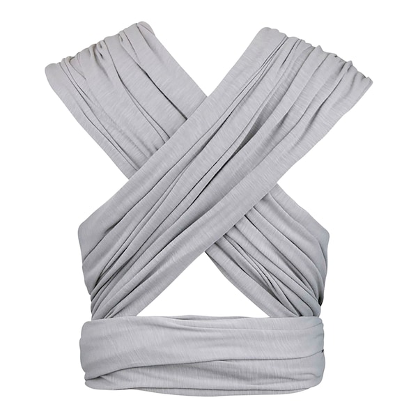 babywalz manduca® - SLINGBabytragetuch 510cm lightgrey Kauf eins, bekomm eins gratis