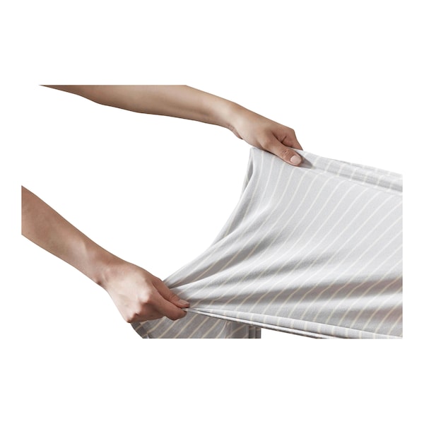 babywalz Ergobaby® - AURA WRAPTragetuch Strick 490 cm grey stripes Letzte 3 Tage