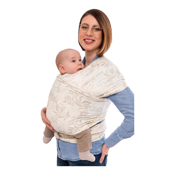 babywalz manduca® - SLINGBabytragetuch 510cm Limited Edition botanic vanilla Neueste Stile