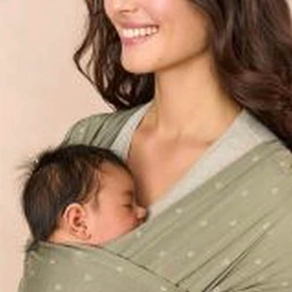 babywalz Ergobaby® - AURA WRAPTragetuch Strick olive diamonds Discount Store für neue Produkte