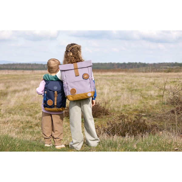 babywalz LässigKindergartenrucksack Outdoor Mini Backpack Little Gang dunkelblau Rabatt