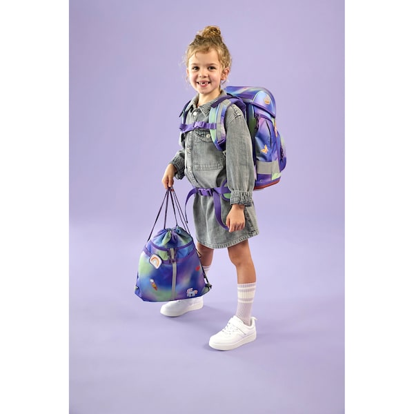 babywalz LässigSchulranzen-Set Boxy Unique gradient 7-tlg. lila Günstig kaufen