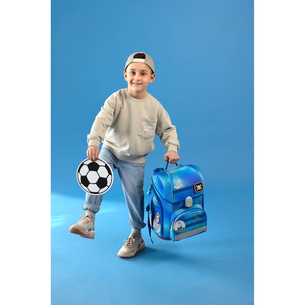 babywalz LässigSchulranzen-Set Boxy Unique gradient 7-tlg. blau Versandkostenfrei