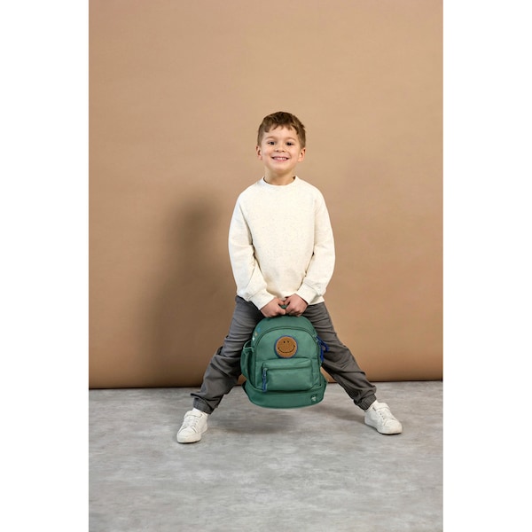 babywalz LässigKindergartenrucksack Mini Backpack Little Gang dunkelgrün Großer Ausverkauf