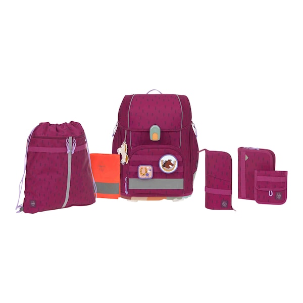 babywalz LässigSchulranzen-Set Boxy Unique 7-tlg. Speckles berry Osterangebot