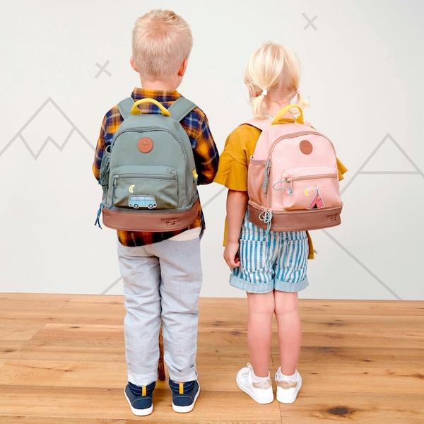 babywalz LässigKindergartenrucksack Mini Backpack Adventure Bus blau Valentinstagsangebot