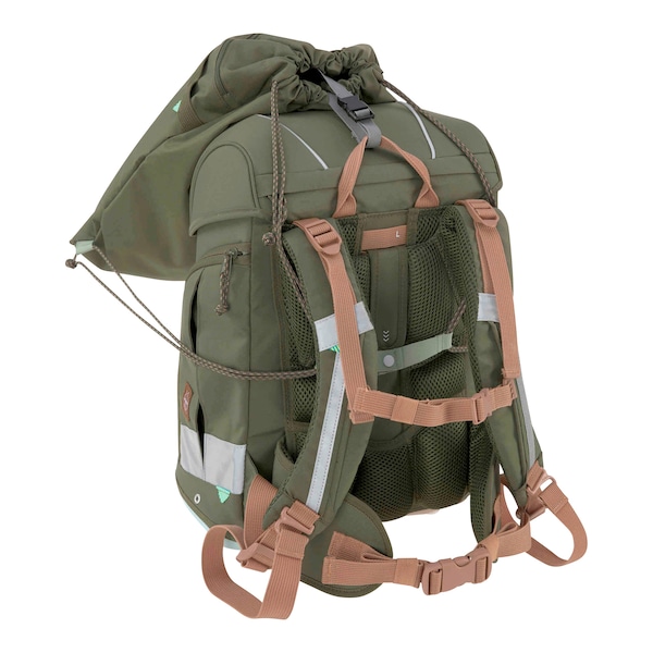 babywalz LässigSchulranzen-Set Boxy Unique 7-tlg. olive Jubiläumsangebot