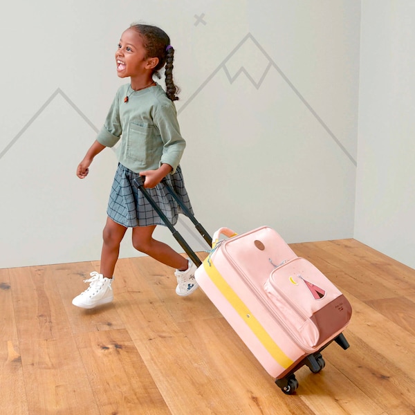 babywalz LässigKindertrolley Adventure Tipi - rosa Räumungsverkauf