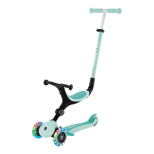 babywalz GlobberScooter 3in1 Go-Up active mit Leuchtrollen mint Verkauf