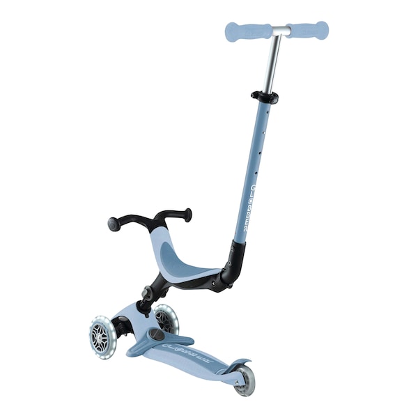 babywalz GlobberScooter 3in1 Go-Up active ECO mit Leuchtrollen blaubeere blaubeere Fabrikverkauf