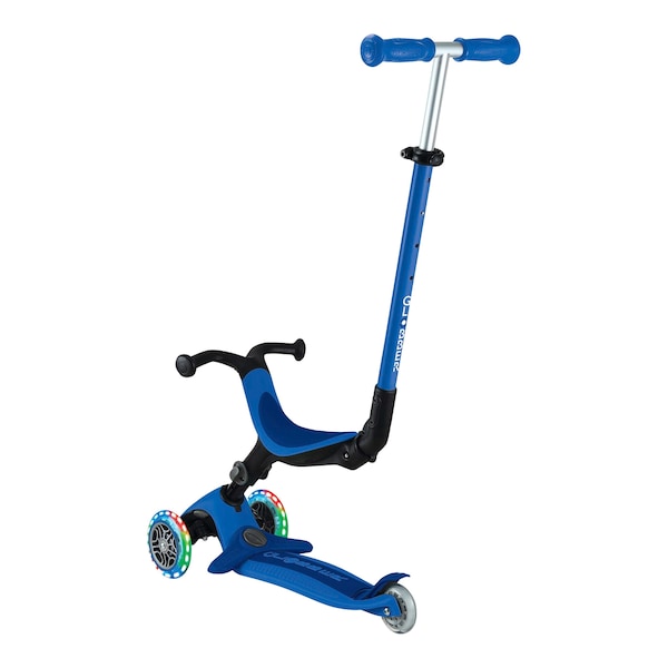 babywalz GlobberScooter 3in1 Go-Up active mit Leuchtrollen blau Blitzverkäufe