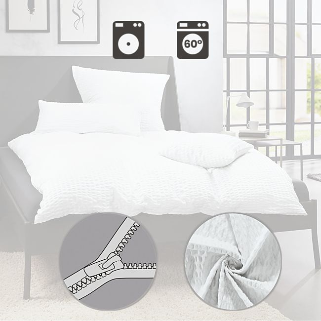 babybutt REDBEST Microfaser-Seersucker Bettwäsche "Detroit" Discount Store für neue Produkte