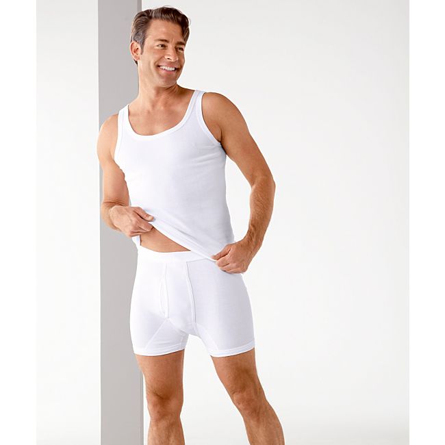 babybutt Erwin Müller Feinripp Herren-Unterhemd im 4er-Pack Black Friday Preise