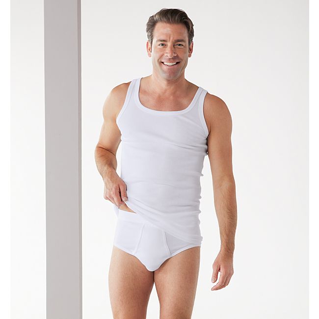 babybutt Erwin Müller Feinripp Herren-Unterhemd im 4er-Pack Black Friday Preise