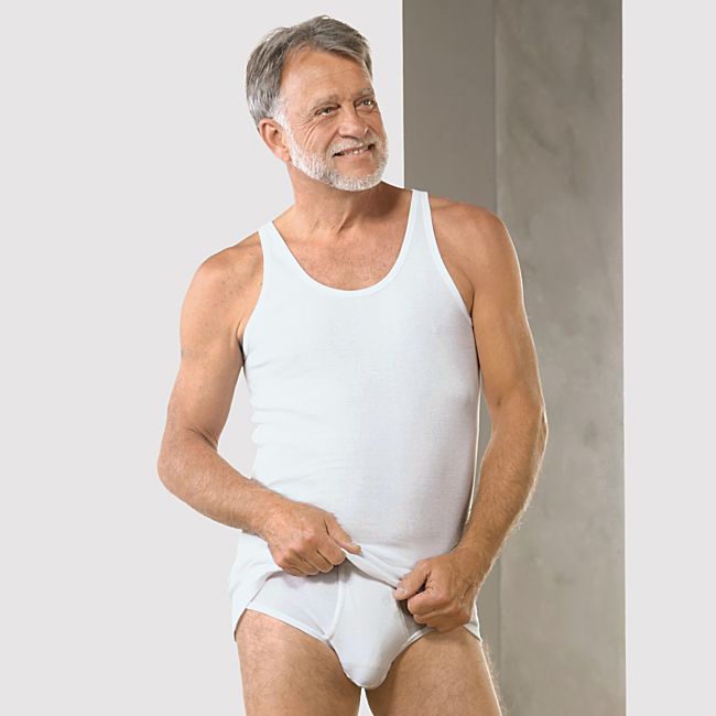 babybutt Schiesser Feinripp Herren-Unterhemd im 2er-Pack Versandkostenfrei