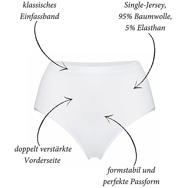 babybutt Con-ta Single-Jersey Damen-Formslip im 2er-Pack Osterangebot