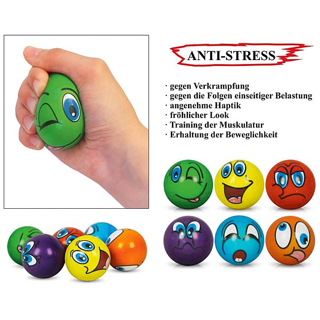 babybutt Anti-Stress-Ball im 6er-Set Black Friday Preise