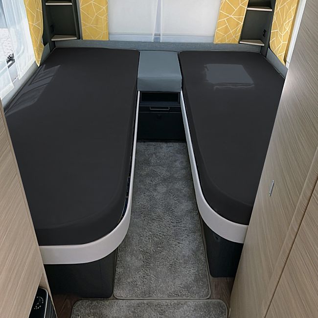 babybutt Erwin Müller Multi-Stretch-Jersey Spannbettlaken im 3-teiligen Set für das Wohnmobil/Wohnwagen Heckbett Black Friday Preise