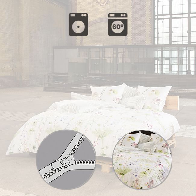 babybutt Estella Mako-Satin Wendebettwäsche "Meadow" Online Outlet