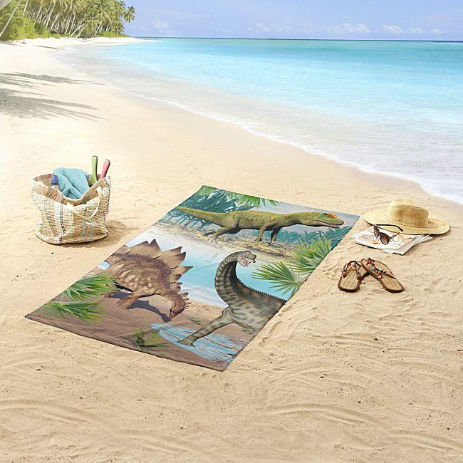 babybutt Good Morning Polyvelours Strandtuch "Dino" Neueste Stile