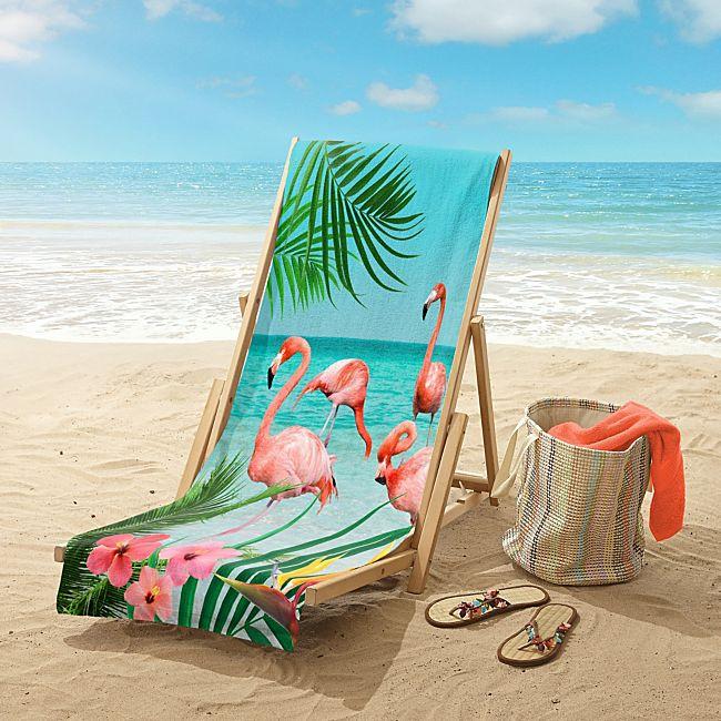 babybutt Good Morning Polyvelours Strandtuch "Flamingo" Outlet