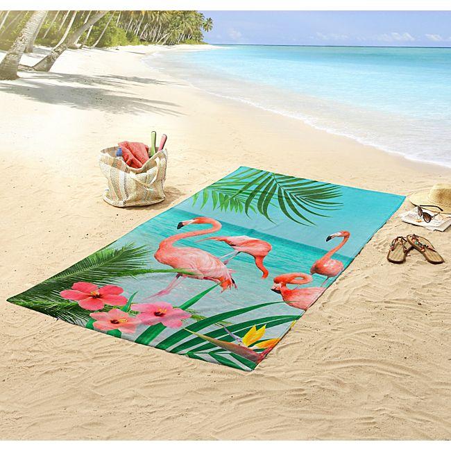 babybutt Good Morning Polyvelours Strandtuch "Flamingo" Outlet