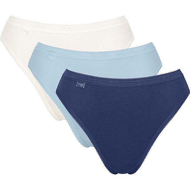 babybutt Sloggi Single-Jersey Damen-Slip "Basic+" im 3er-Pack Bis zu 60% Rabatt