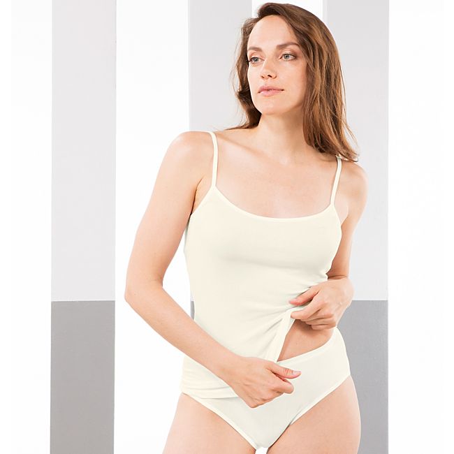 babybutt Erwin Müller Damen-Unterhemd mit Spaghettiträgern im 2er-Pack Fabrikpreis