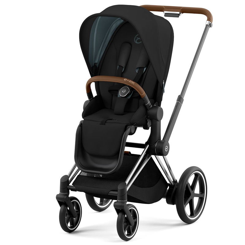 babyonlineshop CYBEX e-PRIAM Kinderwagen Sepia Black Bundle New Generation inkl. 8 Zubehörartikel Discount Store für neue Produkte