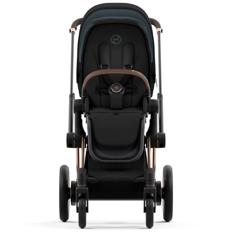 babyonlineshop CYBEX e-PRIAM Kinderwagen Sepia Black Bundle New Generation inkl. 8 Zubehörartikel Discount Store für neue Produkte
