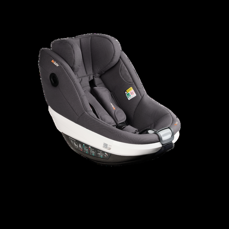 babyonlineshop BeSafe Go Beyond Babyschale und Beyond 360 Autositz mit Base Dark Grey Mélange Online Outlet