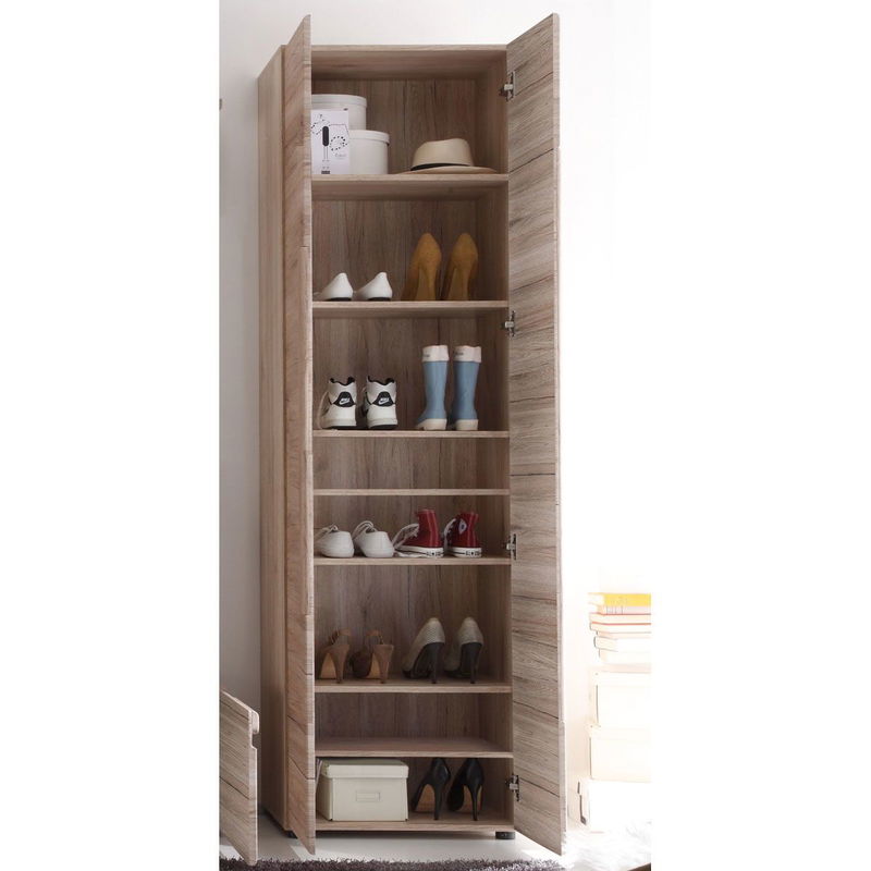 babyonlineshop trendteam Malea Garderobenschrank Eiche San Remo hell Tiefpreis