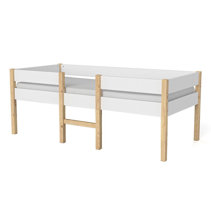 babyonlineshop Artkid Amy Kojenbett weiß/natur 90x200 cm aus massiver Kiefer Kostenloser Versand international