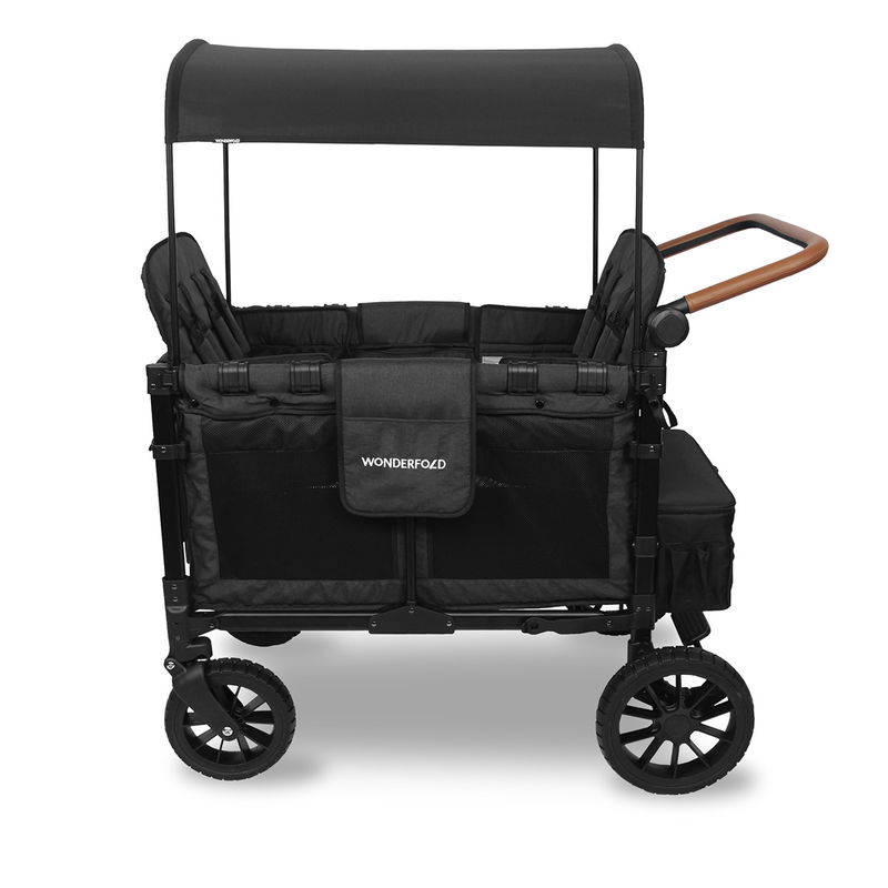 babyonlineshop WonderFold W4 Luxe Bollerwagen - Volcano Black Valentinstagsangebot
