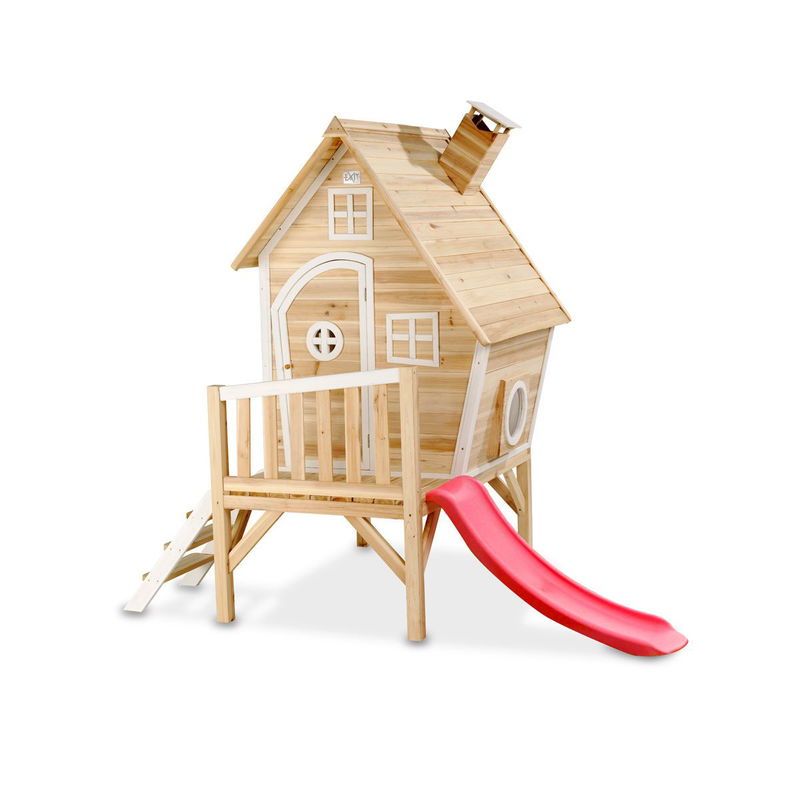 babyonlineshop EXIT Fantasia 300 Holzspielhaus - natur fantasievolles Design - einfache Montage Riesige Ersparnisse