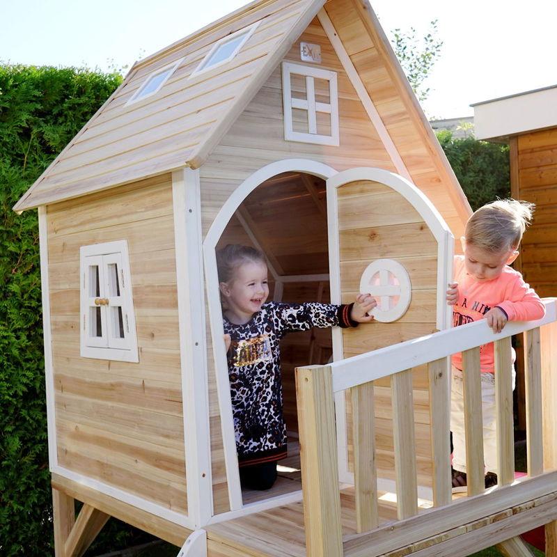 babyonlineshop EXIT Fantasia 300 Holzspielhaus - natur fantasievolles Design - einfache Montage Riesige Ersparnisse
