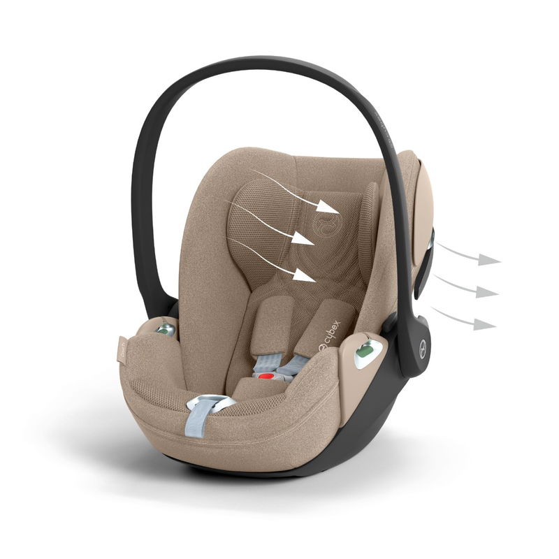babyonlineshop CYBEX Cloud T i-Size Plus Cozy Beige Babyschale JETZT KAUFEN