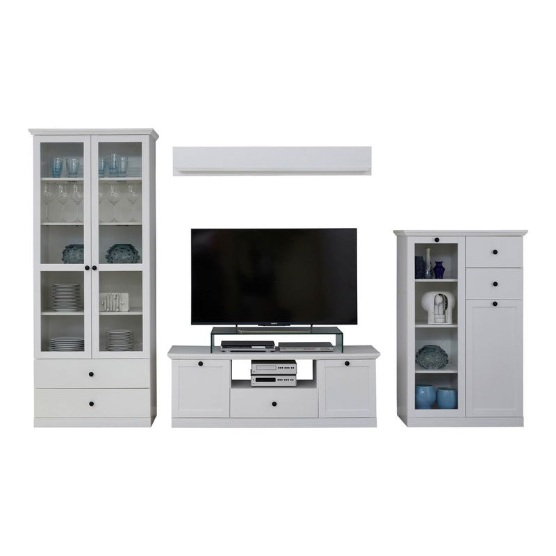 babyonlineshop trendteam Baxter Anbauwand 4-teilig weiß Dekor Kostenloser Versand international