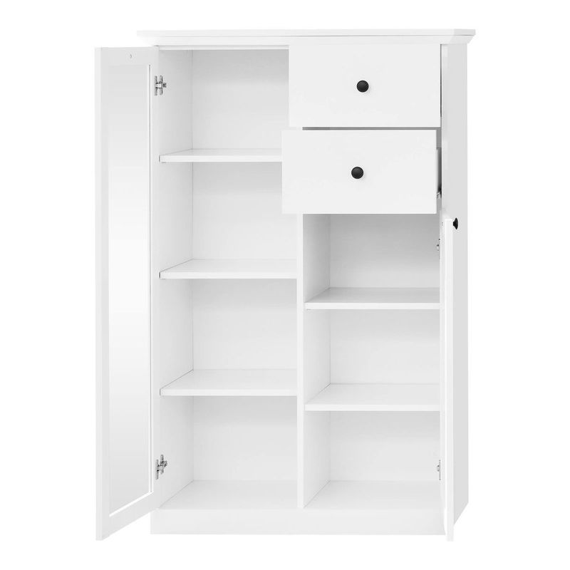 babyonlineshop trendteam Baxter Anbauwand 4-teilig weiß Dekor Kostenloser Versand international