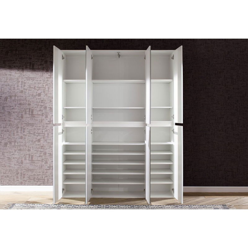 babyonlineshop trendteam Mirror Spiegelgarderobenschrank Weiß Melamin Online