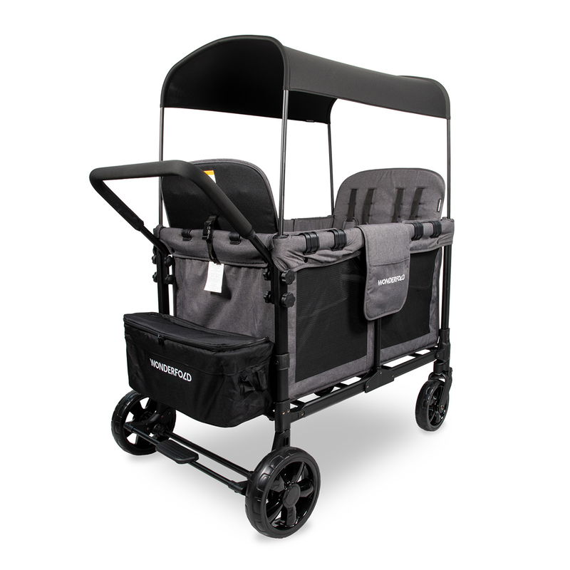 babyonlineshop WonderFold W4 Original Bollerwagen - Charcoal Grey Valentinstagsangebot