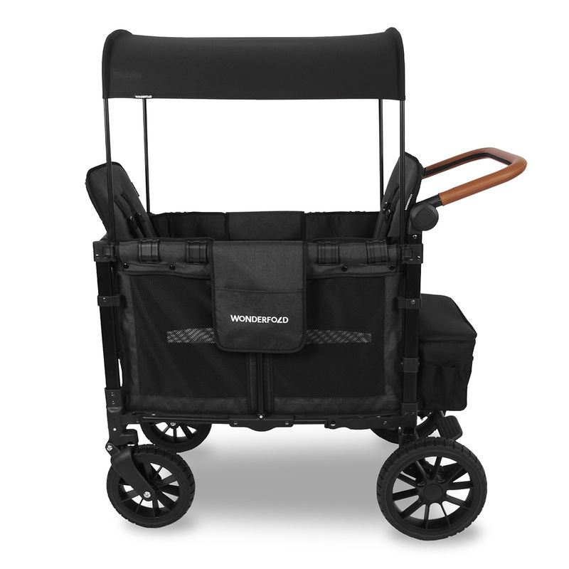 babyonlineshop WonderFold W2 Luxe Bollerwagen - Volcano Black Jubiläumsangebot