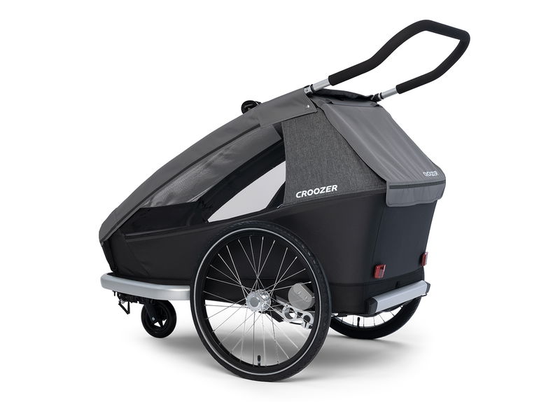 babyonlineshop Croozer Kid Keeke 2 Mountain grey 2in1 Fahrradanhänger & Buggy-Set Exklusive Angebote