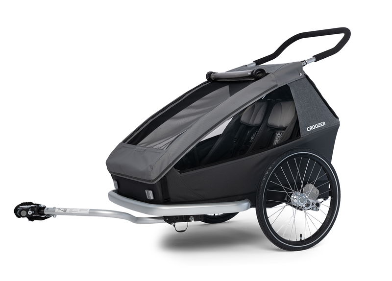 babyonlineshop Croozer Kid Keeke 2 Mountain grey 2in1 Fahrradanhänger & Buggy-Set Exklusive Angebote