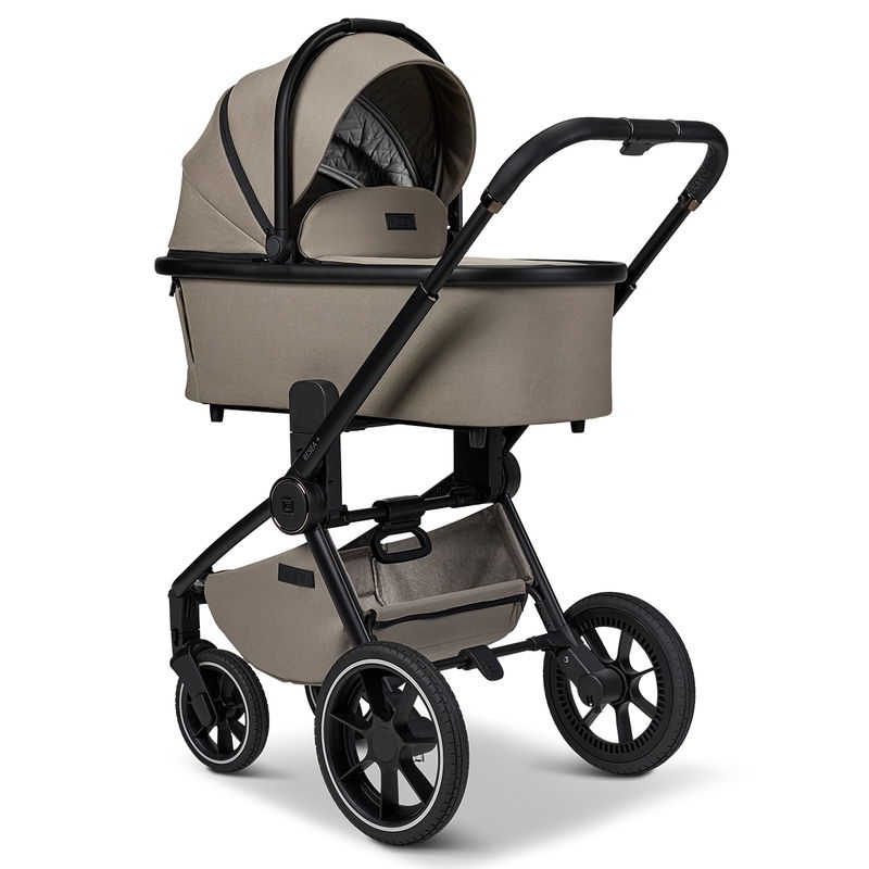 babyonlineshop Moon Resea Plus Kinderwagen Set mit Adapter und Cosmo Babyschale - mud Räumungsverkauf