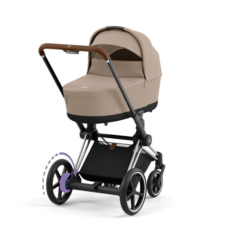 babyonlineshop CYBEX e-PRIAM Kinderwagen Cozy Beige Bundle New Generation inkl. Zubehörartikel Super Sparpreis