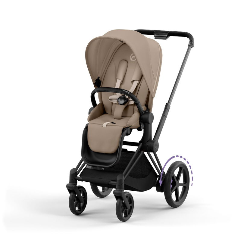 babyonlineshop CYBEX e-PRIAM Kinderwagen Cozy Beige Bundle New Generation inkl. Zubehörartikel Super Sparpreis