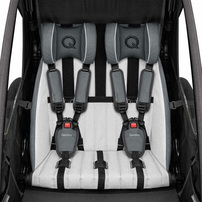 babyonlineshop Qeridoo Sportrex 2 Fahrradanhänger Lime Green 2023 limitiertes Design Begrenzte Freigabe