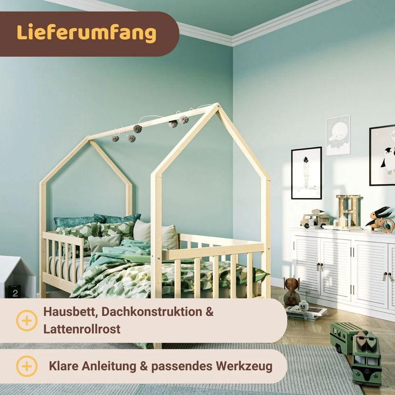 babyonlineshop Artkid Benni Hausbett Natur 90 x 200 cm Bis zu 65% Rabatt