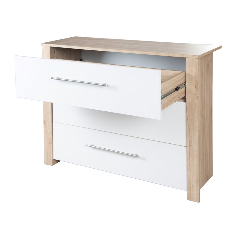 babyonlineshop Roba Malo Kinderzimmer Sparset Weiß/Eiche-Holzdekor Discount Store für neue Produkte